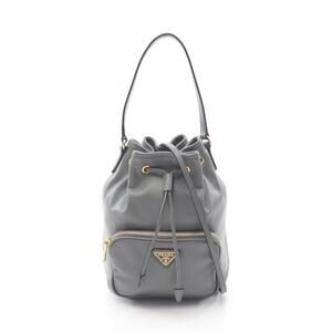 Prada Duet handbag grey leather